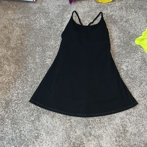 Black Active Wear Dress With Built In Shelf Bra & Shorts Size Medium/Large?